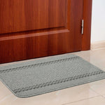 Washable Designer Bordered Grey Rug | 116G - Bargainia.com - 