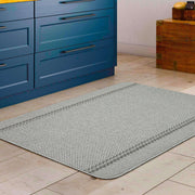 Washable Designer Bordered Grey Rug | 116G - Bargainia.com - 5060676067191 - KIL007008