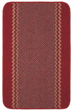 Washable Designer Bordered Red Rug | 116R - Bargainia.com - 