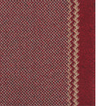 Washable Designer Bordered Red Rug | 116R - Bargainia.com - 