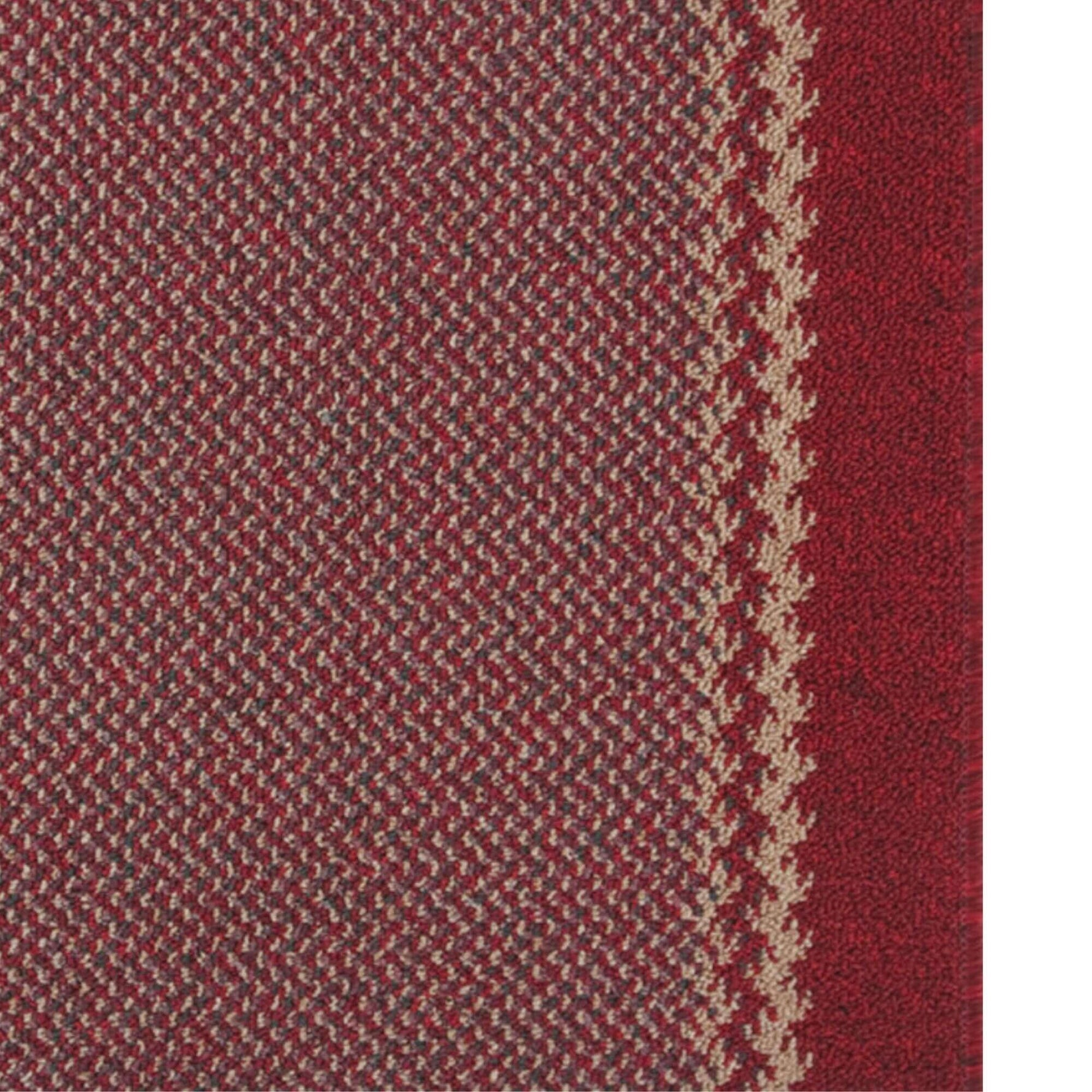 Washable Designer Bordered Red Rug | 116R - Bargainia.com - 
