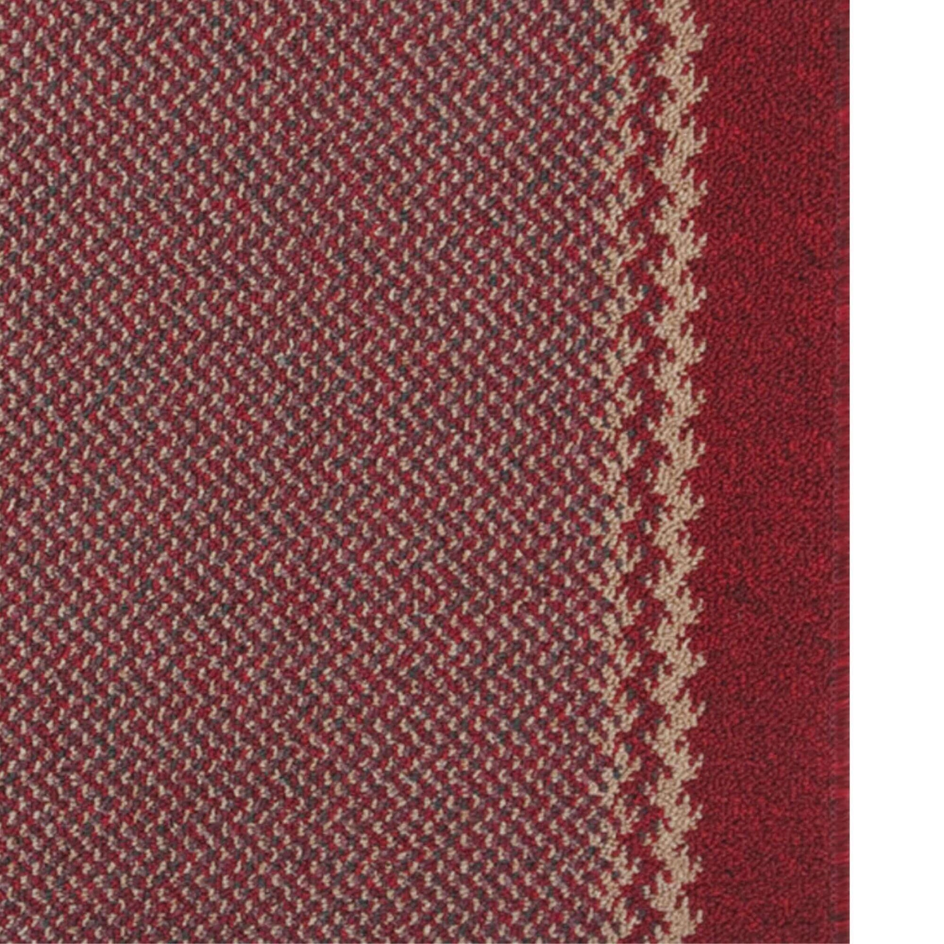Washable Designer Bordered Red Rug | 116R - Bargainia.com - 5060676067382 - KIL022007