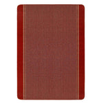 Washable Designer Bordered Red Rug | 116R - Bargainia.com - 