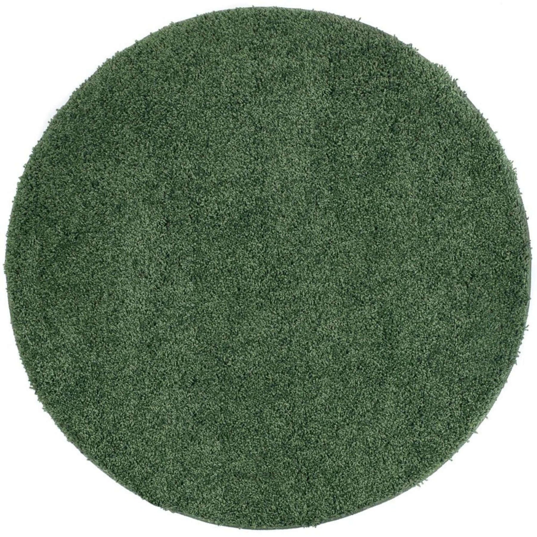 Washable Forest Green Shaggy Rug - Bargainia.com - 