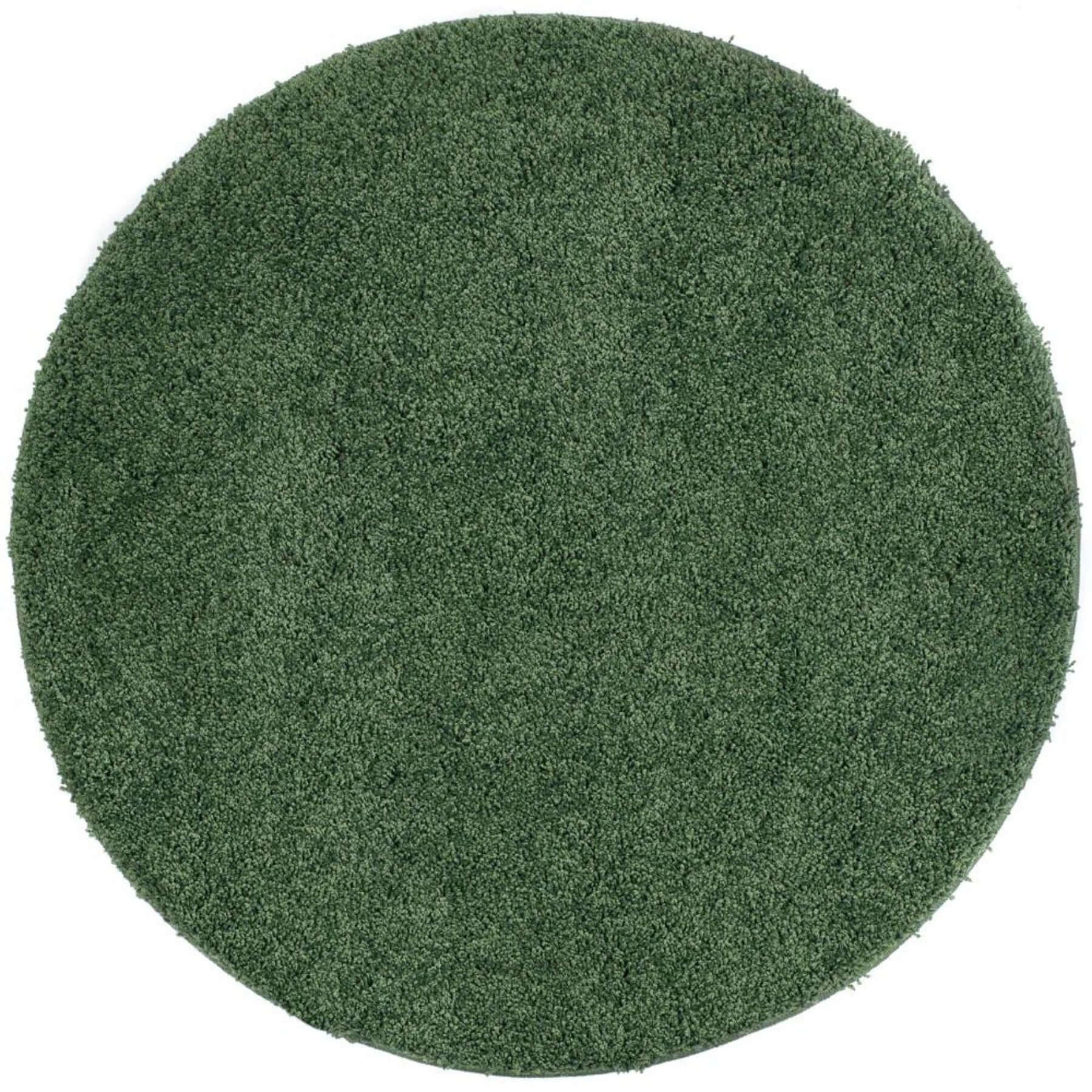 Washable Forest Green Shaggy Rug - Bargainia.com - 5026134546752 - MYRUGX_FSTGRN_100XCIR