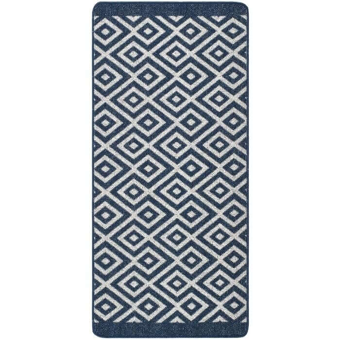 Washable Mat and Runner Diamond - Bargainia.com - 5026134603417 - MMSTAI_NAVYXX_065X150