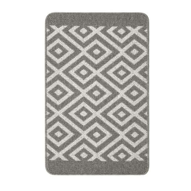 Washable Mat and Runner Diamond - Bargainia.com - 5026134609242 - MMSTAI_SILVER_050X075