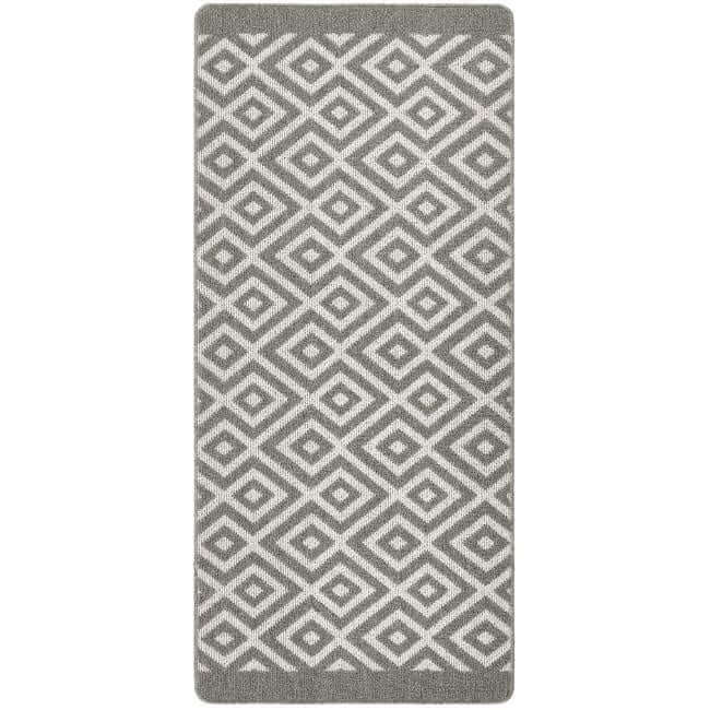 Washable Mat and Runner Diamond - Bargainia.com - 5026134609259 - MMSTAI_SILVER_065X150