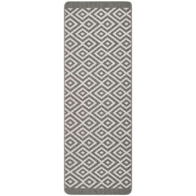Washable Mat and Runner Diamond - Bargainia.com - 5026134609266 - MMSTAI_SILVER_065X200