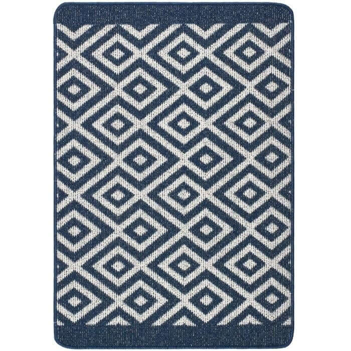Washable Mat and Runner Diamond - Bargainia.com - 5026134621268 - MMSTAI_NAVYXX_067X100