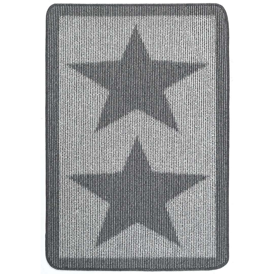 Washable Mat and Runner Star Design - Bargainia.com - 5026134546325 - MUSTAR_SILVER_067X100