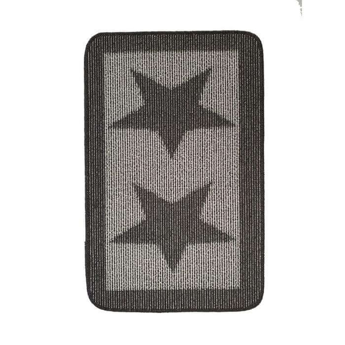 Washable Mat and Runner Star Design - Bargainia.com - 5026134546356 - MUSTAR_CHARCL_050X080