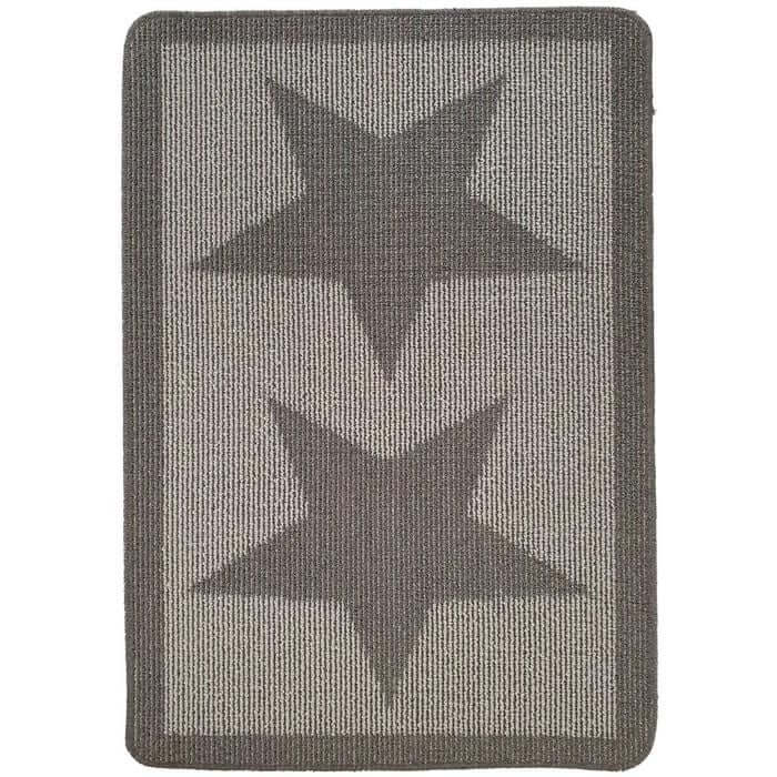 Washable Mat and Runner Star Design - Bargainia.com - 5026134546363 - MUSTAR_CHARCL_067X100