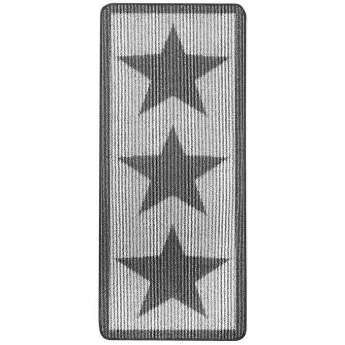 Washable Mat and Runner Star Design - Bargainia.com - 5026134546370 - MUSTAR_CHARCL_067X150
