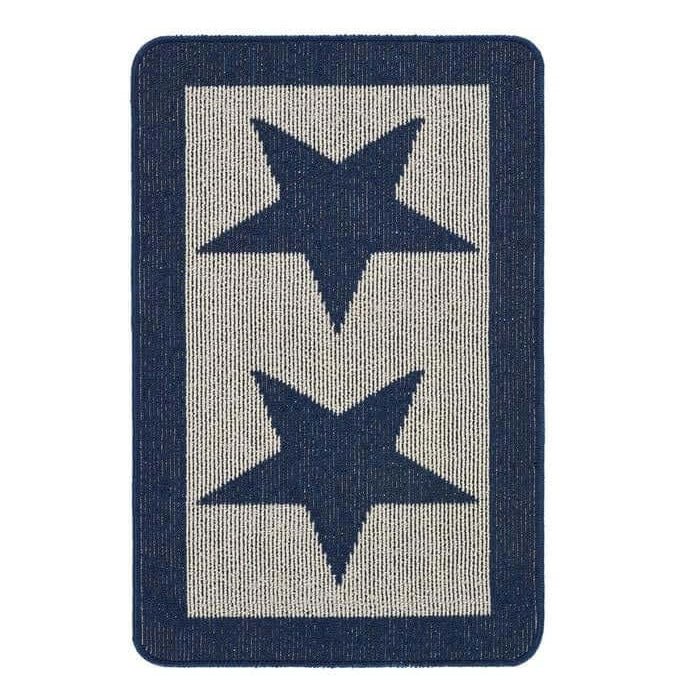 Washable Mat and Runner Star Design - Bargainia.com - 5026134604445 - MUSTAR_NAVYXX_050X080