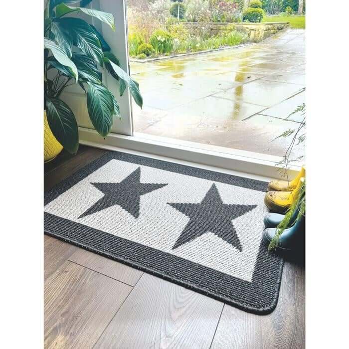 Washable Mat and Runner Star Design - Bargainia.com - 5026134604445 - MUSTAR_NAVYXX_050X080