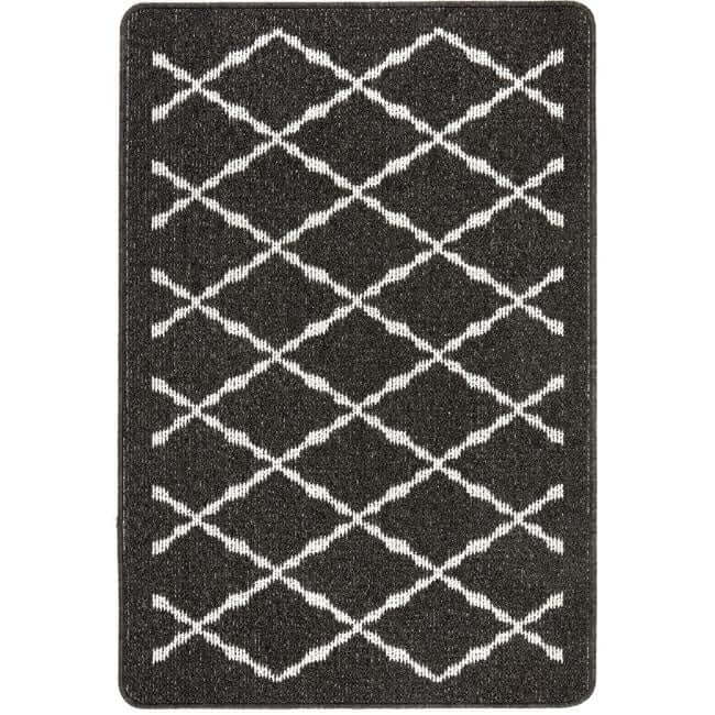 Washable Mat and Runners Diamond - Bargainia.com - 5026134611337 - MUARBO_CHARCL_067X100