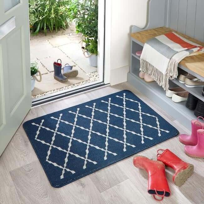 Washable Mat and Runners Diamond - Bargainia.com - 5026134611368 - MUARBO_NAVYXX_050X080