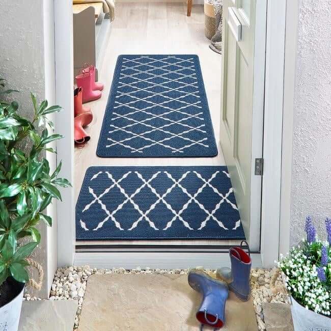 Washable Mat and Runners Diamond - Bargainia.com - 5026134611368 - MUARBO_NAVYXX_050X080