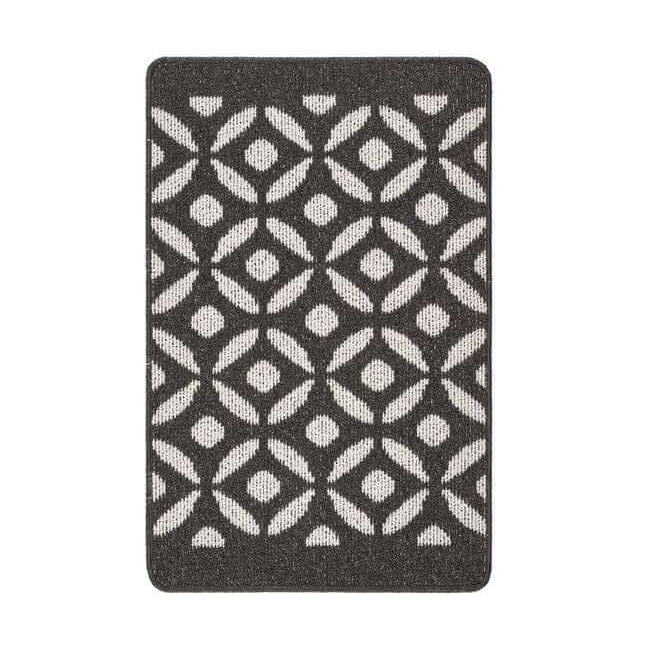Washable Mat and Runners Geometric Design - Bargainia.com - 5026134611160 - MUCRES_CHARCL_050X080