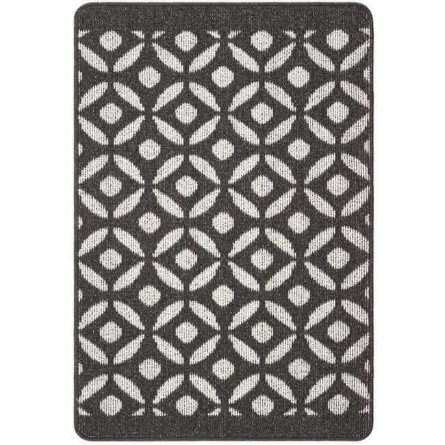 Washable Mat and Runners Geometric Design - Bargainia.com - 5026134611177 - MUCRES_CHARCL_067X100