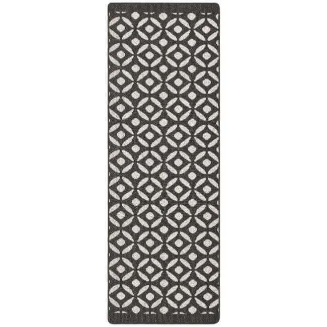 Washable Mat and Runners Geometric Design - Bargainia.com - 5026134611191 - MUCRES_CHARCL_067X200