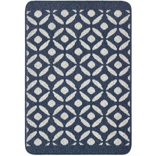 Washable Mat and Runners Geometric Design - Bargainia.com - 5026134611214 - MUCRES_NAVYXX_067X100