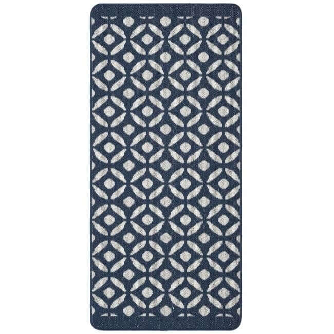 Washable Mat and Runners Geometric Design - Bargainia.com - 5026134611221 - MUCRES_NAVYXX_067X150
