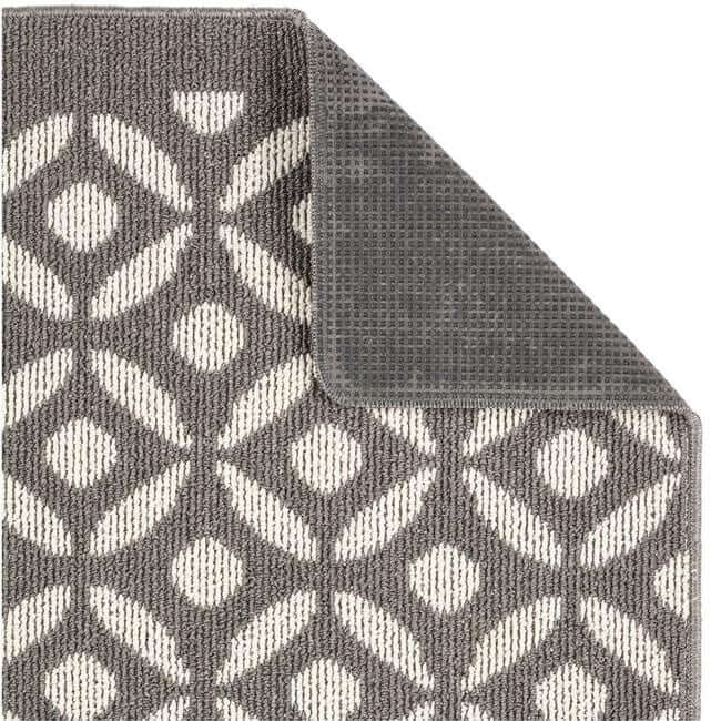 Washable Mat and Runners Geometric Design - Bargainia.com - 5026134611276 - MUCRES_SILVER_067X200