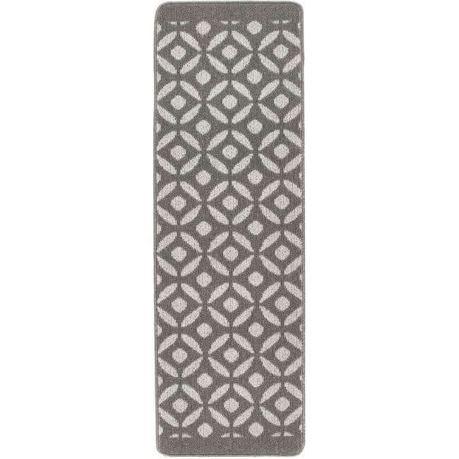 Washable Mat and Runners Geometric Design - Bargainia.com - 5026134611276 - MUCRES_SILVER_067X200