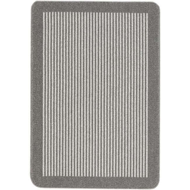Washable Mat and Runners Stripe Design - Bargainia.com - 5026134539365 - MUSTPE_SILVER_067X100