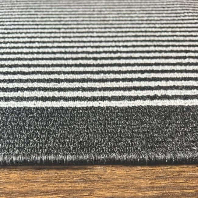 Washable Mat and Runners Stripe Design - Bargainia.com - 5026134539419 - MUSTPE_CHARCL_067X200