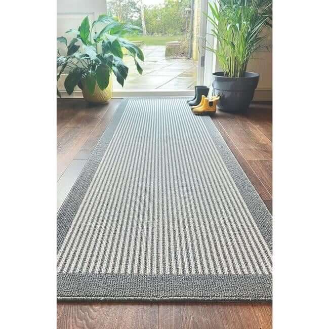 Washable Mat and Runners Stripe Design - Bargainia.com - 5026134544901 - MUSTPE_SILVER_050X080