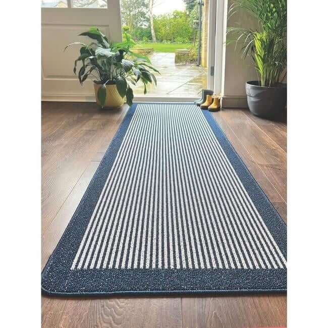 Washable Mat and Runners Stripe Design - Bargainia.com - 5026134604360 - MUSTPE_NAVYXX_050X080