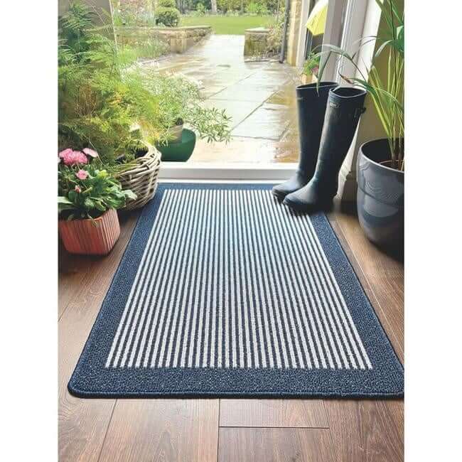 Washable Mat and Runners Stripe Design - Bargainia.com - 5026134604360 - MUSTPE_NAVYXX_050X080