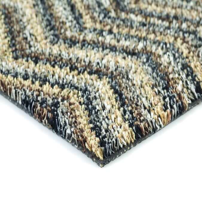 Washable Mat Chevron Design in Multicolour - Bargainia.com - 