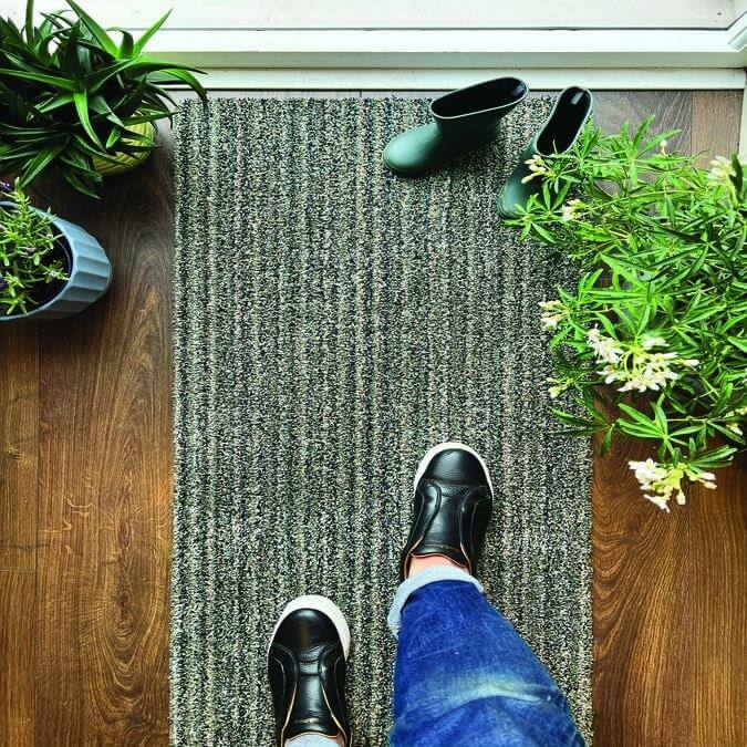 Washable Mat Stripe Design in Multicolour - Bargainia.com - 
