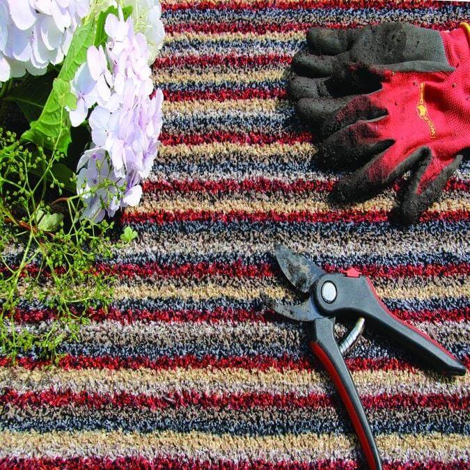 Washable Mat – Striped Design in Multicolour - Bargainia.com - 