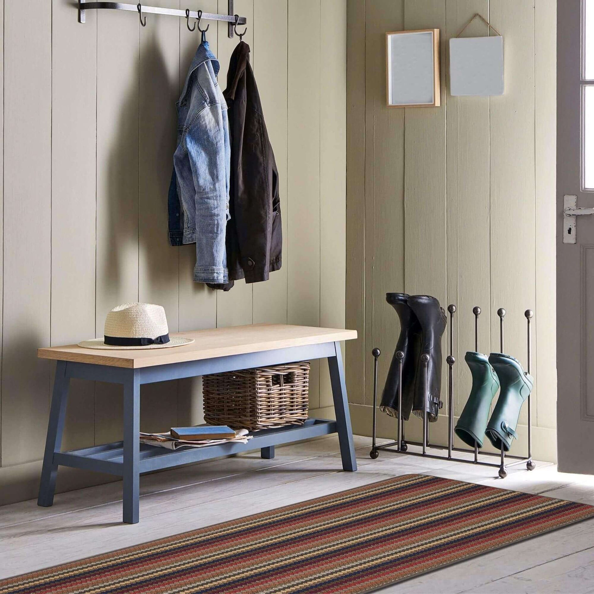 Washable Multicolour Stripe Mats| 111 - Bargainia.com - 5060676060567 - HEL003002