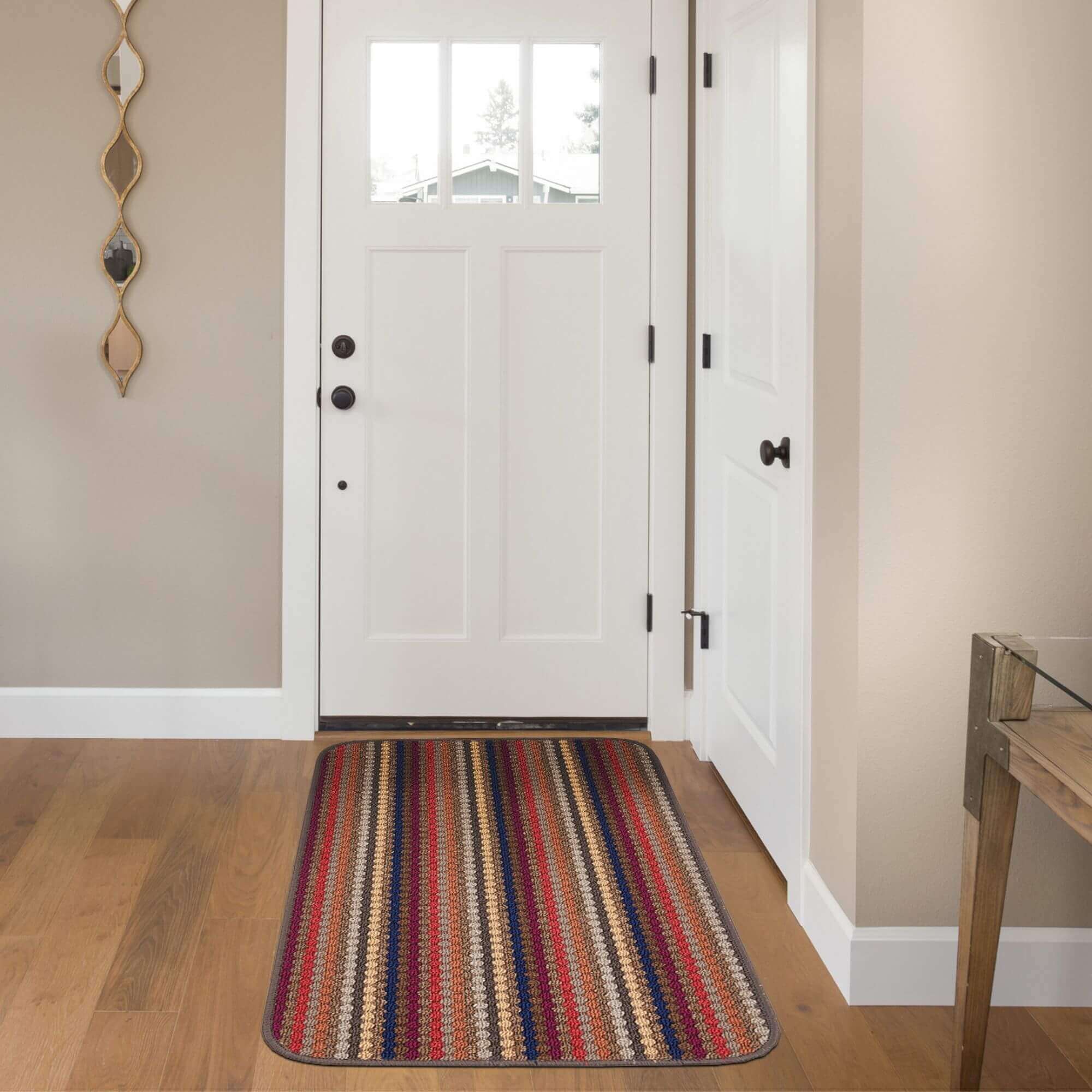 Washable Multicolour Stripe Mats| 111 - Bargainia.com - 5060676060567 - HEL003002