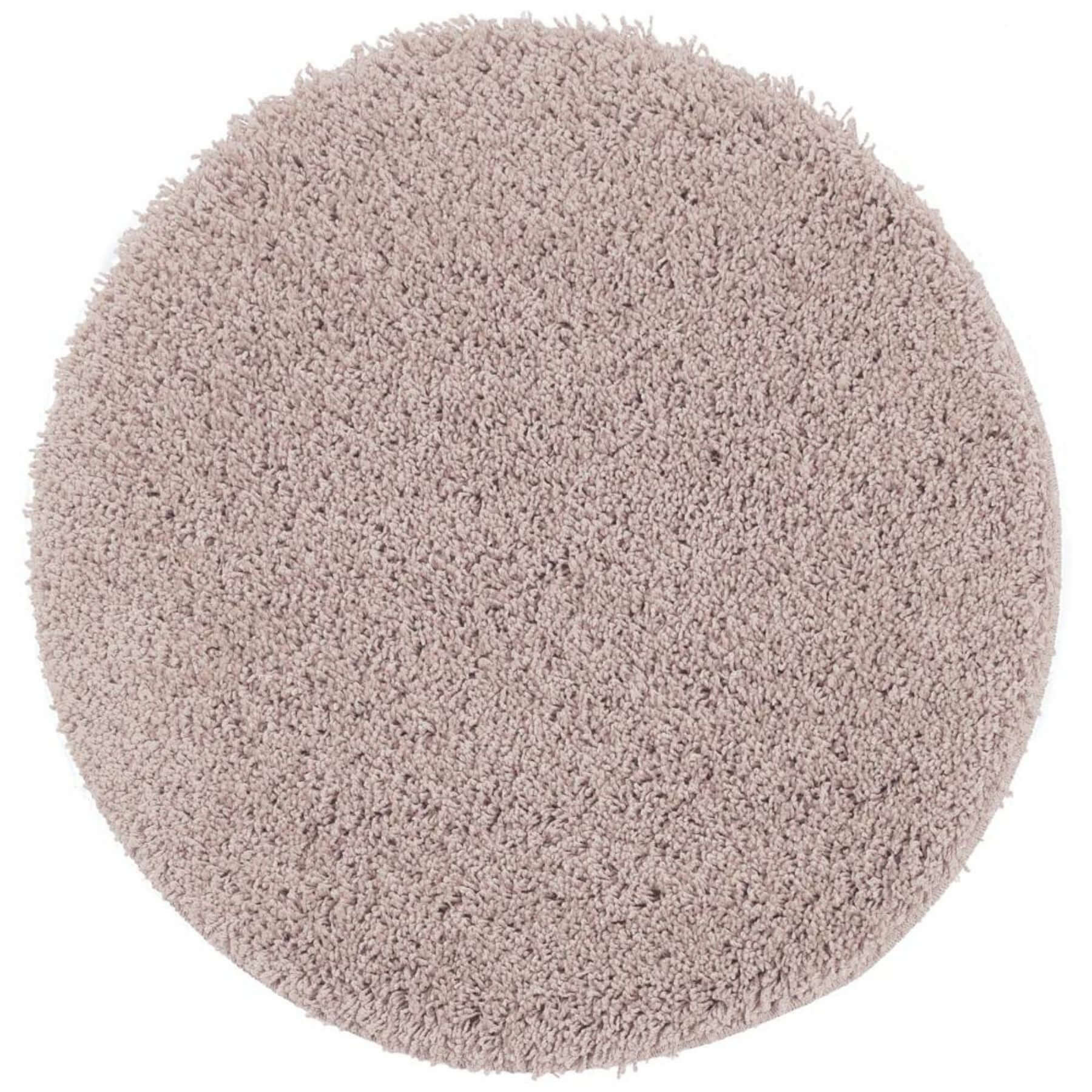 Washable Nude Pink Shaggy Rug - Bargainia.com - 5026134546165 - MYRUGX_NUDPNK_100xCIR