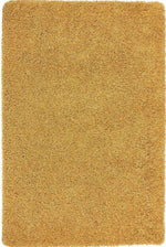 Washable Ochre Shaggy Rug - Bargainia.com - 