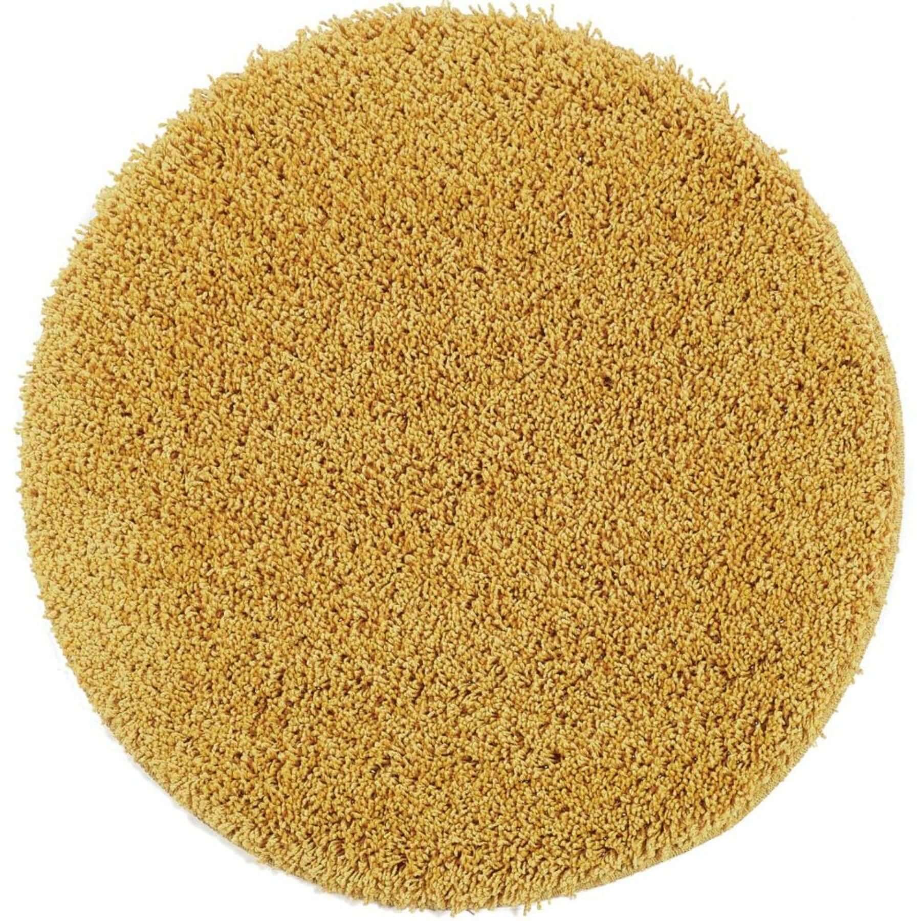 Washable Ochre Shaggy Rug - Bargainia.com - 5026134546172 - MYRUGX_OCHREX_100XCIR