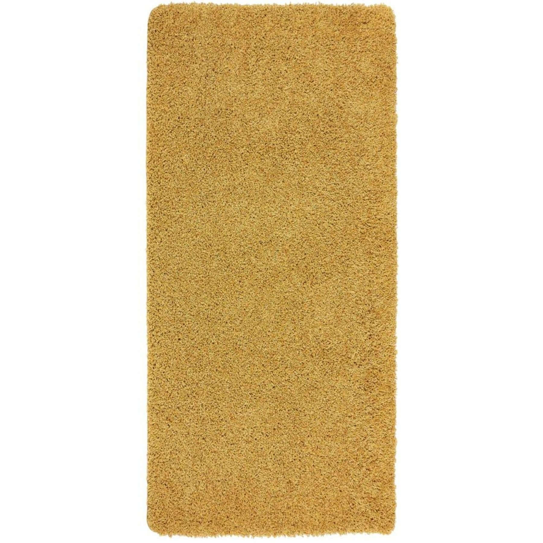 Washable Ochre Shaggy Rug - Bargainia.com - 5026134547469 - MYRUGX_OCHREX_067x200