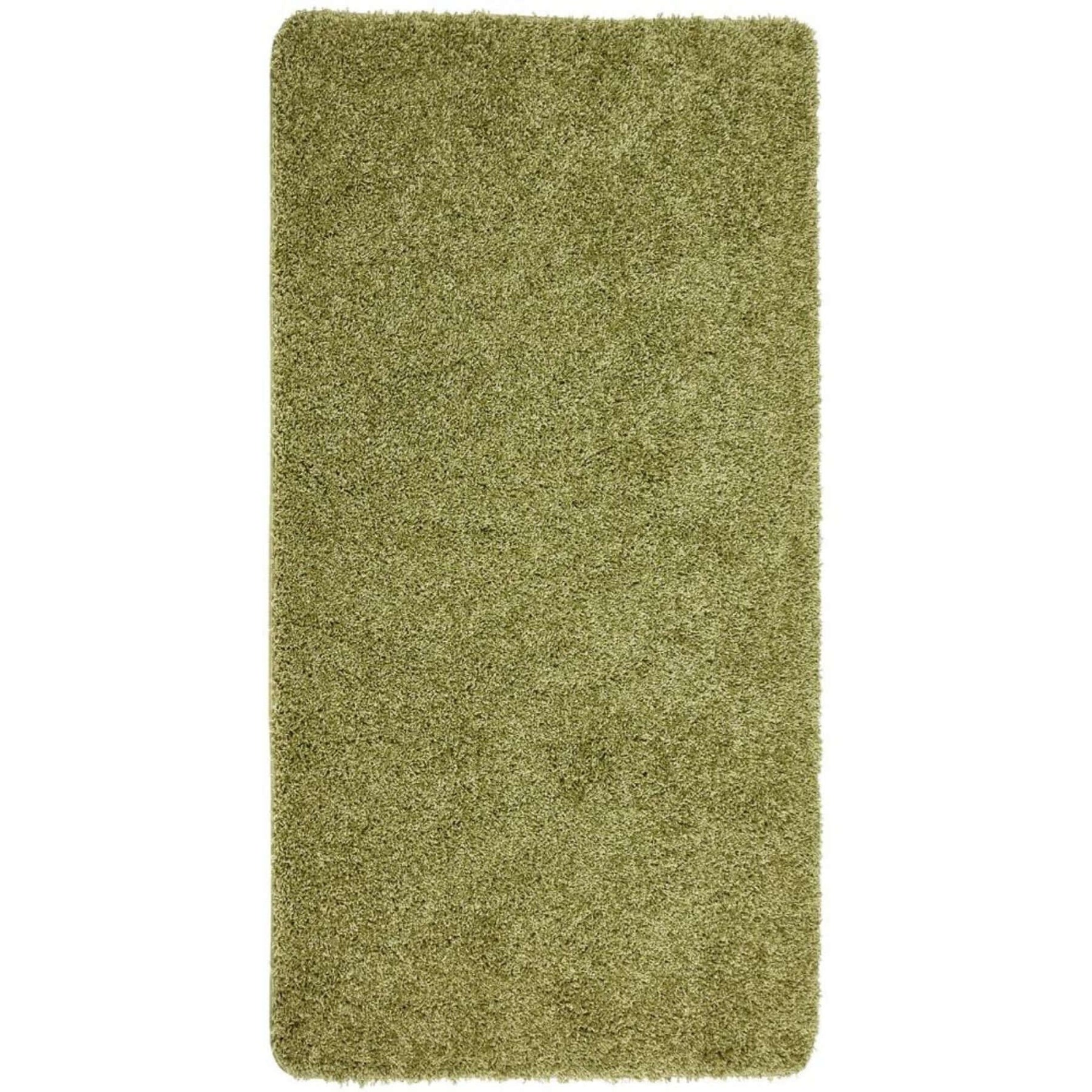 Washable Olive Green Shaggy Rug - Bargainia.com - 