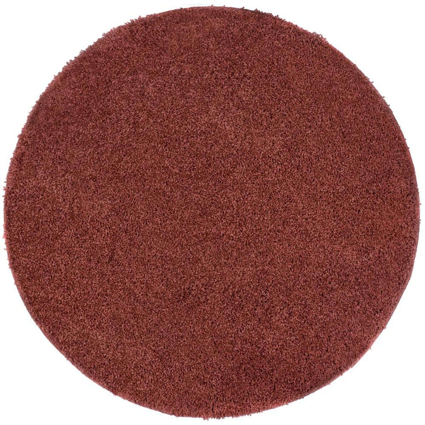 Washable Ox Red Shaggy Rug - Bargainia.com - 5026134546769 - MYRUGX_OXRED1_100xCIR