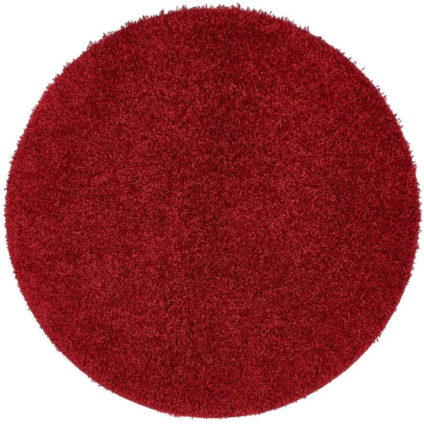 Washable Red Shaggy Rug - Bargainia.com - 