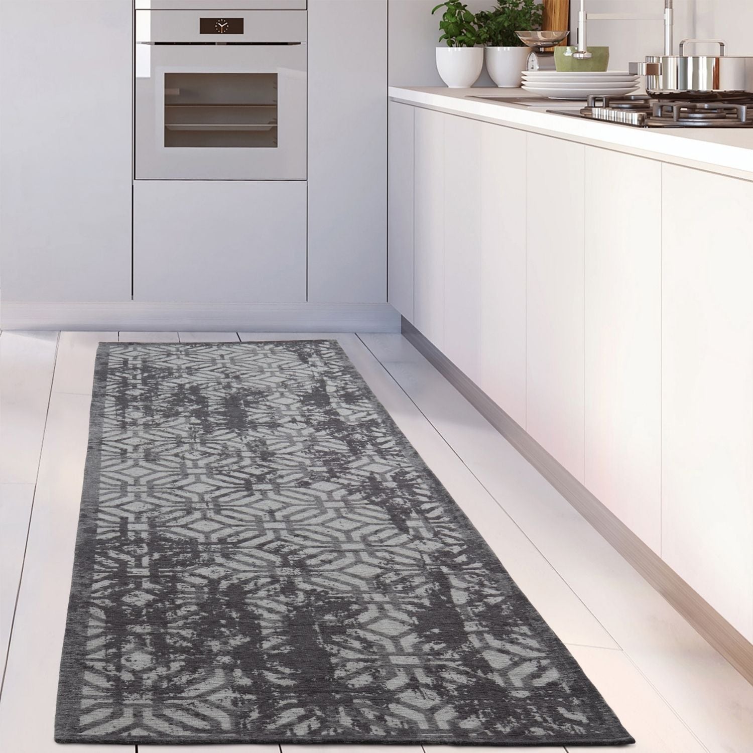 Washable Rug Carina Black | 6930B - Bargainia.com - 