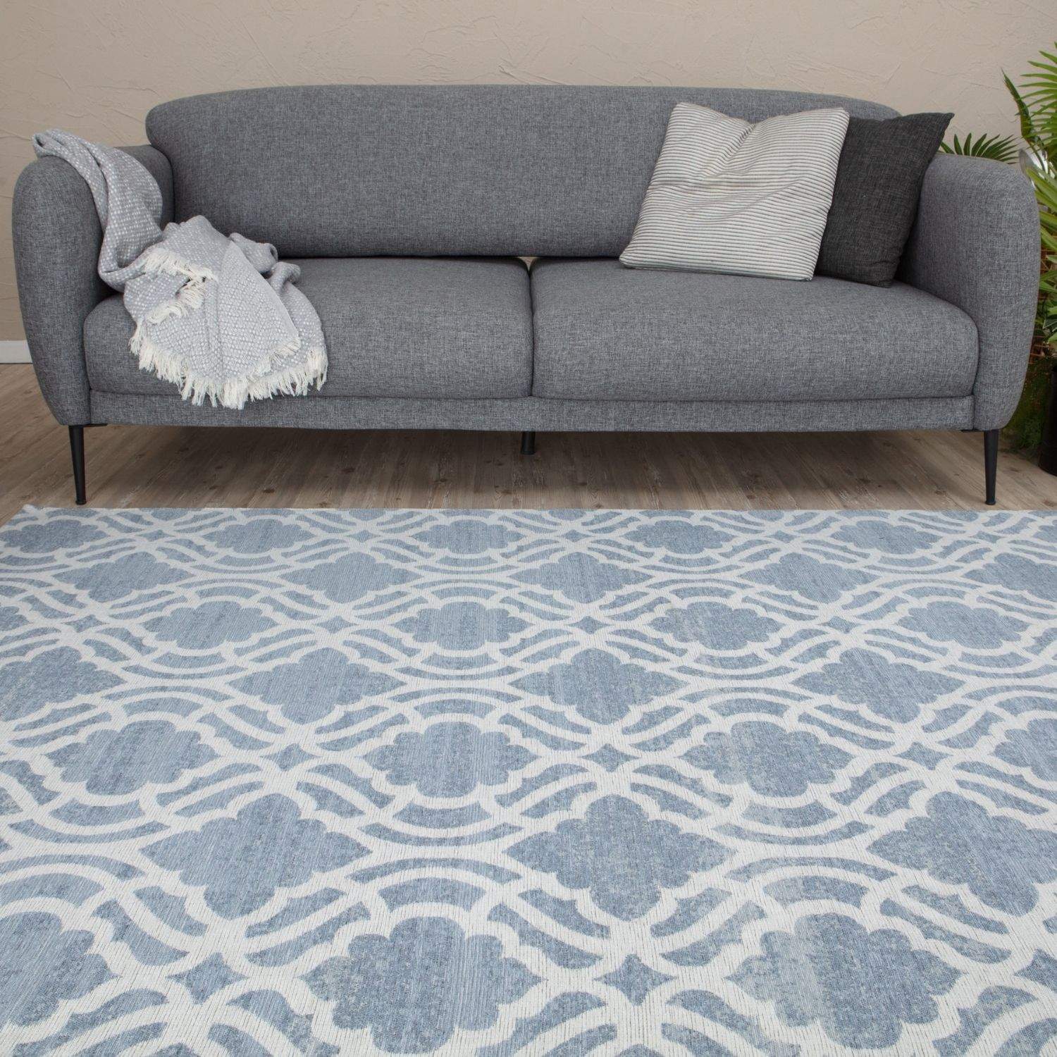 Washable Rug Carina Blue | 6903 - Bargainia.com - 