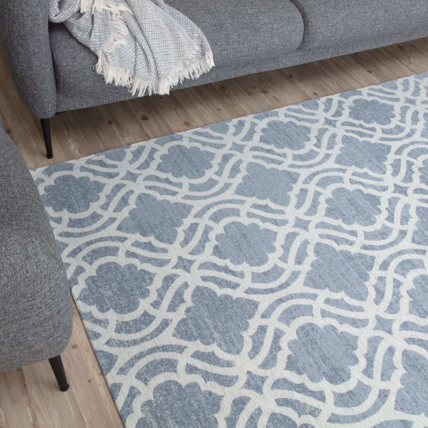 Washable Rug Carina Blue | 6903 - Bargainia.com - 